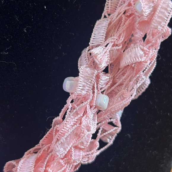 Unique crochet style coral necklace. - Picture 4 of 4